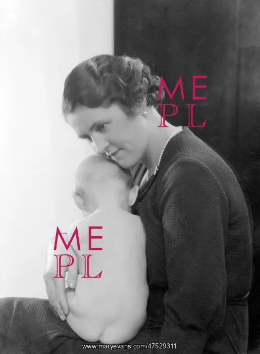  : Mrs J. B. Priestly and her son