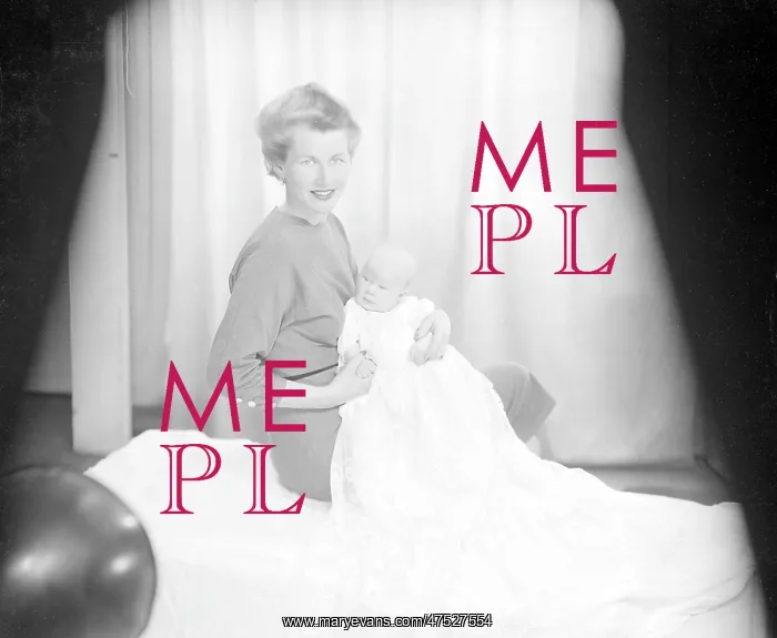  : Mrs James Melvin and her baby