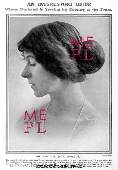 : Mrs. John Bowes Lyon : Mrs. John Bowes Lyon