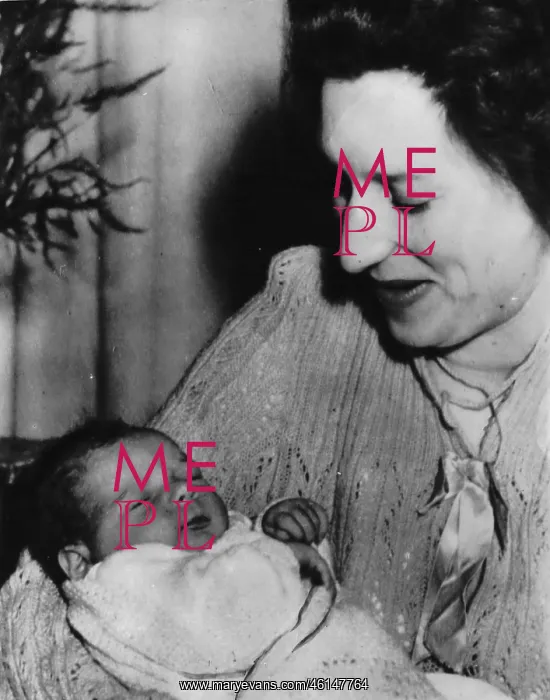 : Mrs Joy McCracken and Eagle baby : Mrs Joy McCracken and Eagle baby