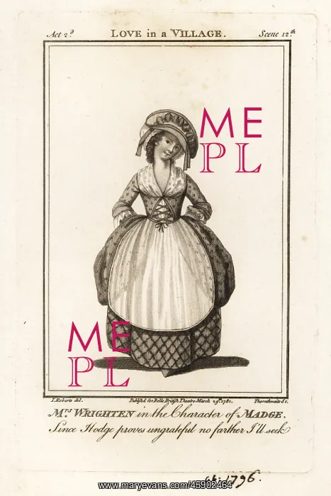 : Mrs Mary Ann Wrighten in the character of Madge in : Mrs Mary Ann Wrighten in the character of Madge in
