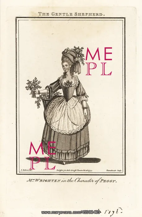 : Mrs Mary Ann Wrighten in the character of Peggy in : Mrs Mary Ann Wrighten in the character of Peggy in