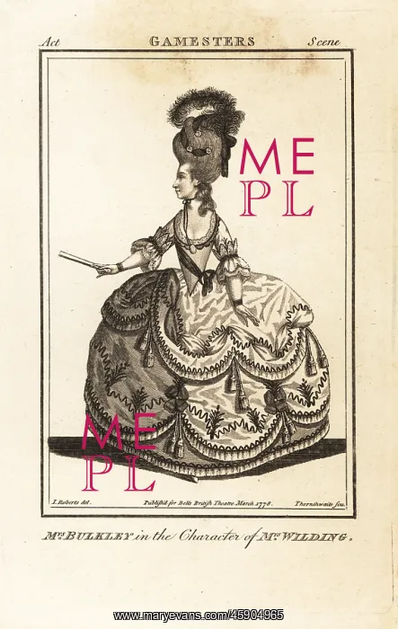: Mrs Mary Bulkley in the character of Mrs Wilding in : Mrs Mary Bulkley in the character of Mrs Wilding in