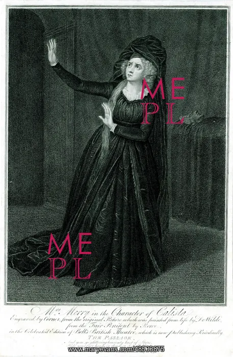 : Mrs Merry in the character of Calista : Mrs Merry in the character of Calista