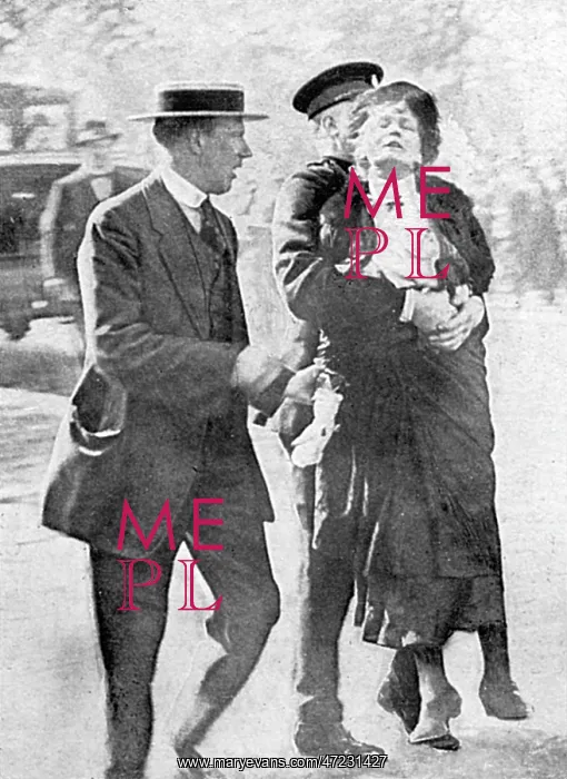 : MRS PANKHURST ARRESTED : MRS PANKHURST ARRESTED