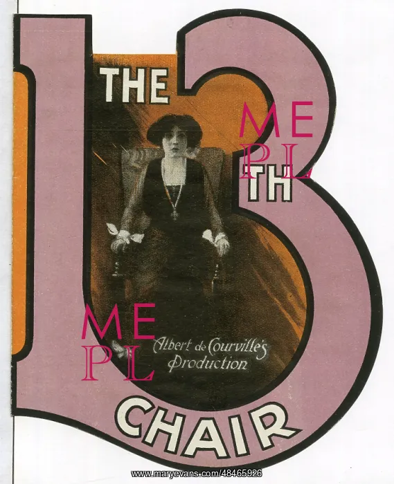 : Mrs Patrick Campbell in The 13th Chair, London : Mrs Patrick Campbell in The 13th Chair, London