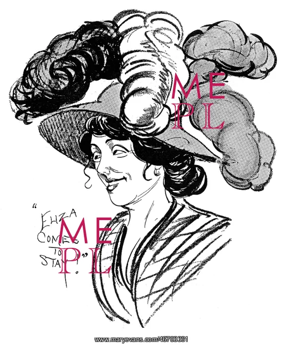 : Mrs Patrick Campbell as Eliza Doolittle in Pygmalion, 1914 : Mrs Patrick Campbell as Eliza Doolittle in Pygmalion, 1914