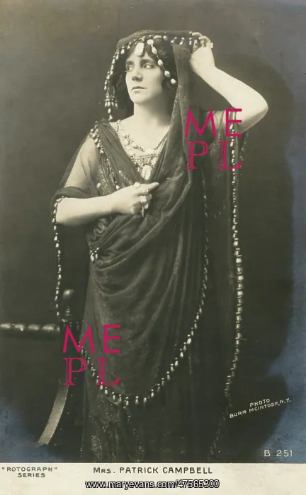 : Mrs Patrick Campbell, English stage actress : Mrs Patrick Campbell, English stage actress