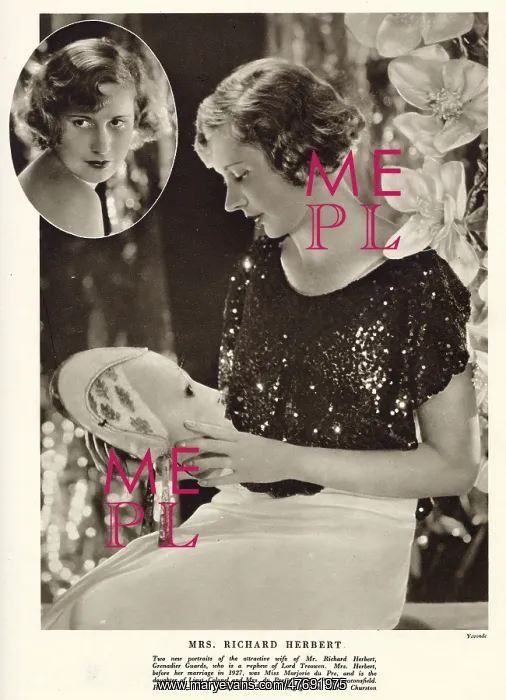: Mrs. Richard Herbert by Madame Yevonde : Mrs. Richard Herbert by Madame Yevonde