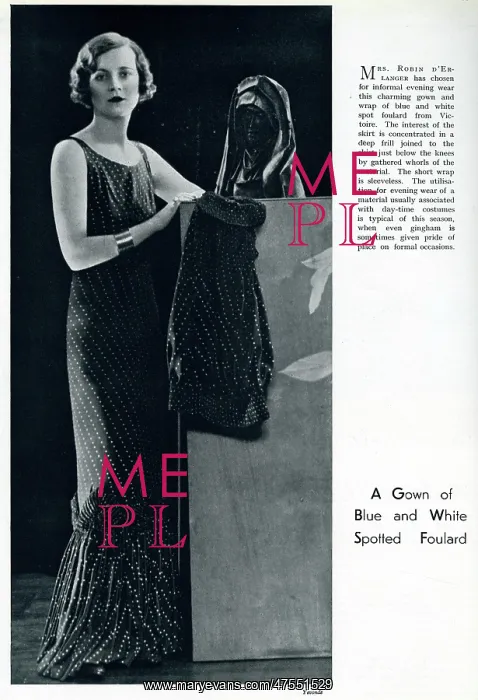 : Mrs Robin d'Erlanger by Madame Yevonde : Mrs Robin d'Erlanger by Madame Yevonde