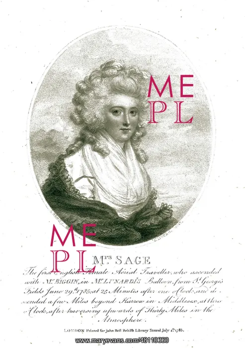 : Mrs. Sage - first British female aviator : Mrs. Sage - first British female aviator