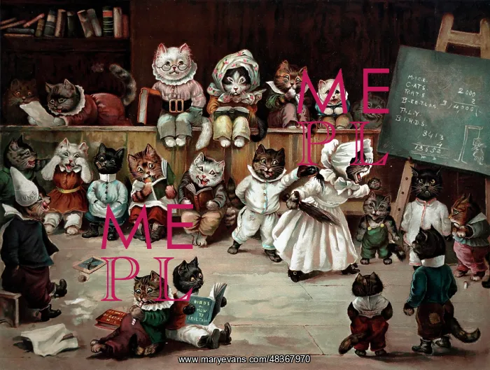 : Mrs Tabitha's Cat Academy Louis Wain : Mrs Tabitha's Cat Academy Louis Wain