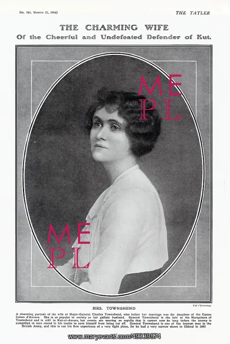 : Mrs Townshend (Alice Cahen D'Anvers) : Mrs Townshend (Alice Cahen D'Anvers)