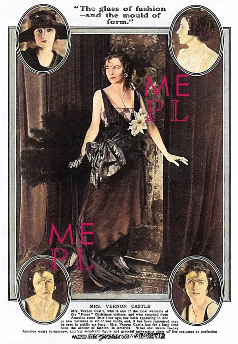 : Mrs Vernon Castle, 1918 : Mrs Vernon Castle, 1918