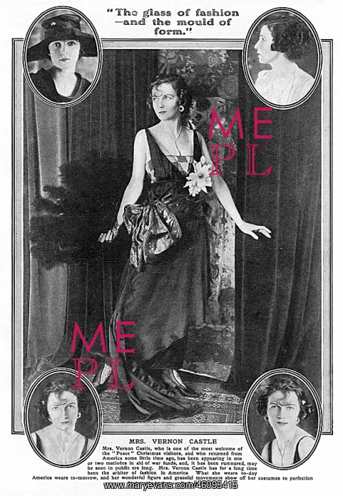 : Mrs Vernon Castle, 1918 : Mrs Vernon Castle, 1918