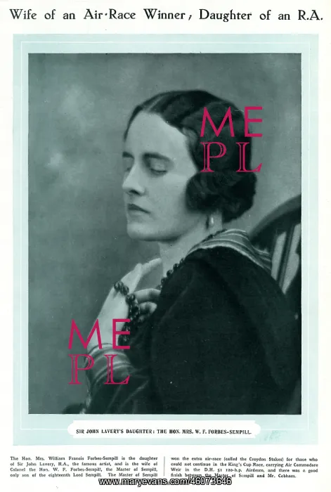 : Mrs W. F. Forbes-Sempill : Mrs W. F. Forbes-Sempill