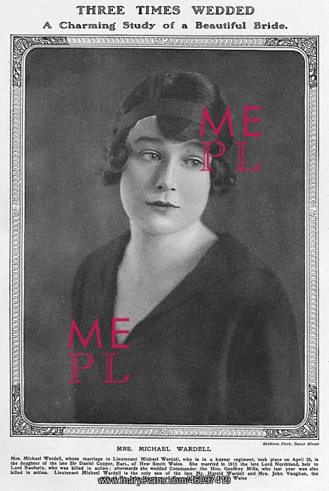 : Mrs Wardell, twice widowed during WW1 : Mrs Wardell, twice widowed during WW1
