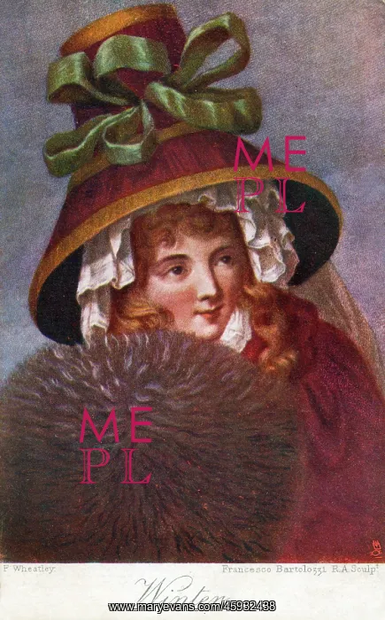 : Mrs Wheatley in 1788 - Winter - Francesco Bartolozzi : Mrs Wheatley in 1788 - Winter - Francesco Bartolozzi