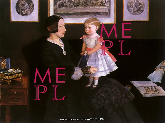 : Mrs Wyatt Jr and Her Daughter, by J E Millais : Mrs Wyatt Jr and Her Daughter, by J E Millais