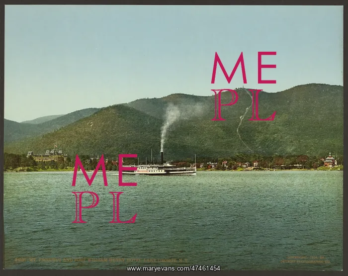 : Mt. Prospect and Fort William Henry Hotel, Lake George, N.Y : Mt. Prospect and Fort William Henry Hotel, Lake George, N.Y