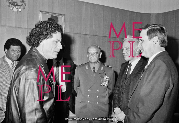 : Muammar al-Gaddafi, 1985 : Muammar al-Gaddafi, 1985