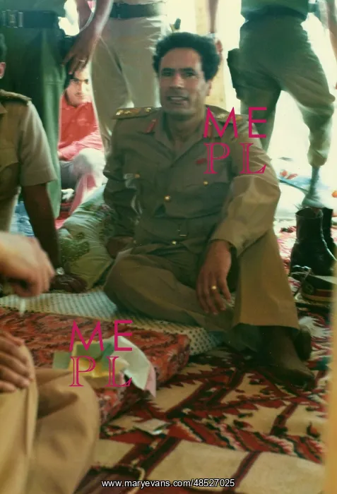 : Muammar Gaddafi relaxing - Sousa, Libya : Muammar Gaddafi relaxing - Sousa, Libya