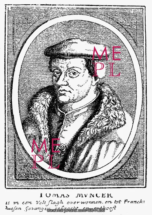 : Muentzer, Thomas, circa 1490 - 27.5.1525, German : Muentzer, Thomas, circa 1490 - 27.5.1525, German