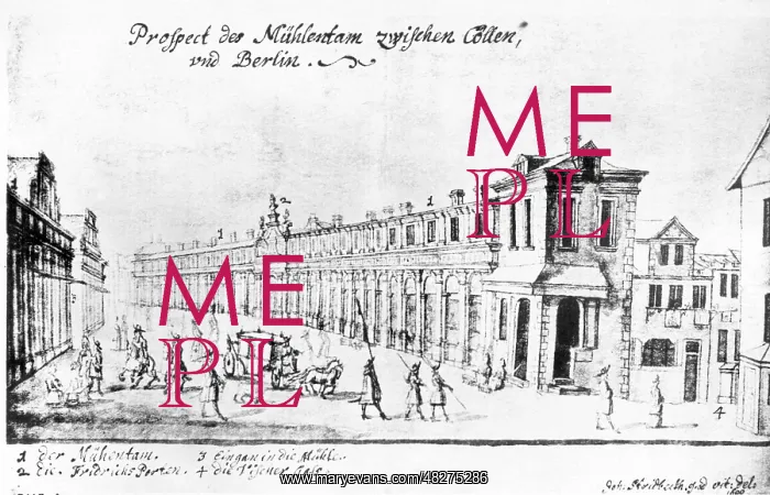 : Muhlendamm in Berlin, 1690 : Muhlendamm in Berlin, 1690