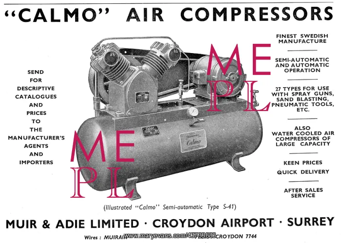 : Muir & Adie CALMO Air Compressors : Muir & Adie CALMO Air Compressors