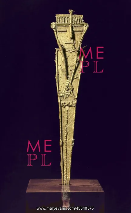 : Muisca gold pendant. The tunjo of a warrior with : Muisca gold pendant. The tunjo of a warrior with