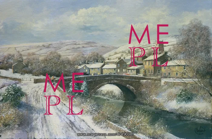 : Muker, North Yorkshire, Under Snow : Muker, North Yorkshire, Under Snow