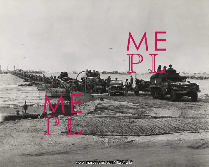 : Mulberry harbor developed for the D-Day invasion : Mulberry harbor developed for the D-Day invasion