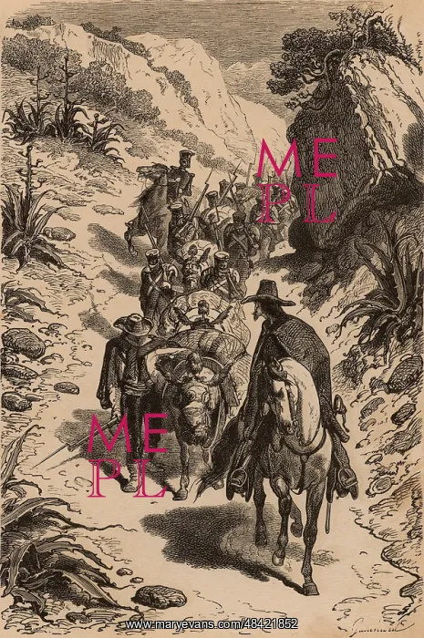 : Mule train carrying diamonds mined in Brazil being : Mule train carrying diamonds mined in Brazil being