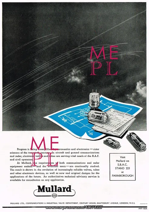 : Mullard Electronic Valves For Radar Equipment : Mullard Electronic Valves For Radar Equipment