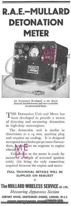 : Mullard Wireless Service - R.A.E. Detonation Unit & Meter : Mullard Wireless Service - R.A.E. Detonation Unit & Meter