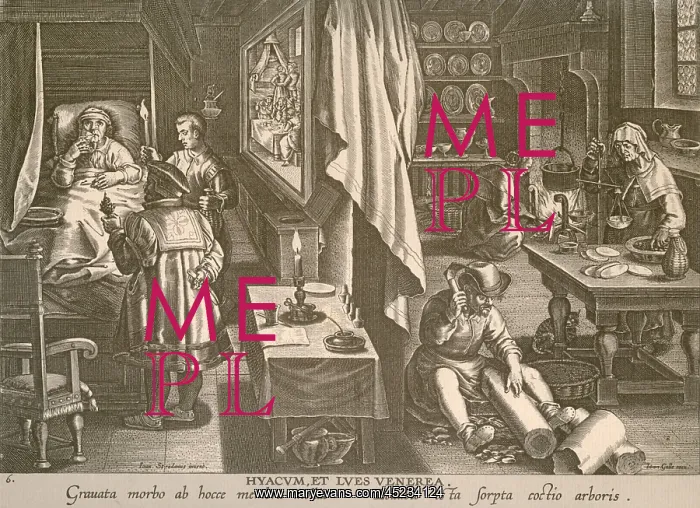 : A multi-scene engraving shows the treatment ? : A multi-scene engraving shows the treatment ?