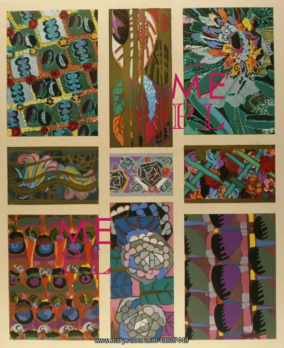 : Multicoloured abstract art deco designs : Multicoloured abstract art deco designs