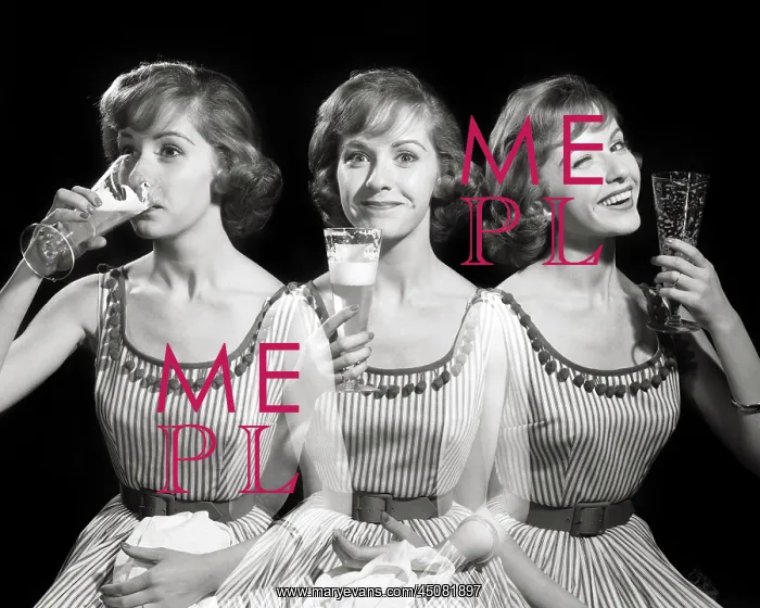 : Multiple Exposure Triptych of Woman looking at Camera : Multiple Exposure Triptych of Woman looking at Camera