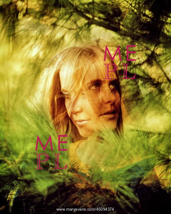 : Multiple Exposure of Young Blonde Woman's Face : Multiple Exposure of Young Blonde Woman's Face