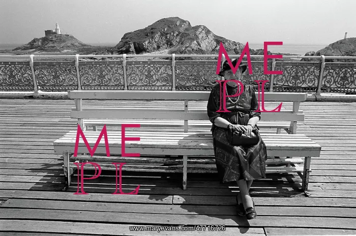 : Mumbles Pier old lady : Mumbles Pier old lady