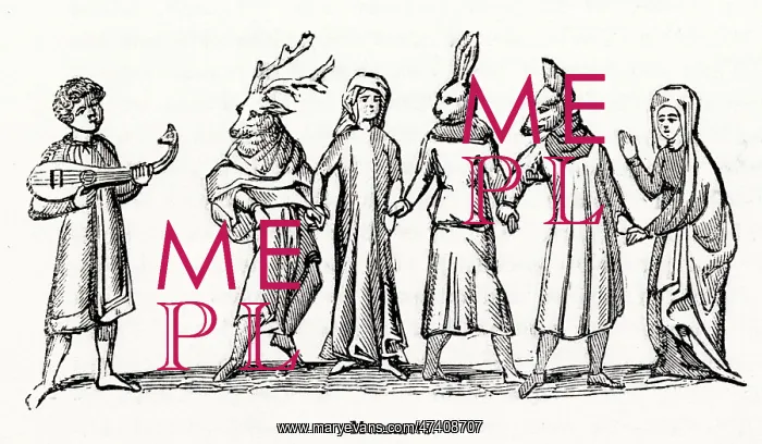 : Mummers. During the winter festivals in Europe paraded the streets : Mummers. During the winter festivals in Europe paraded the streets