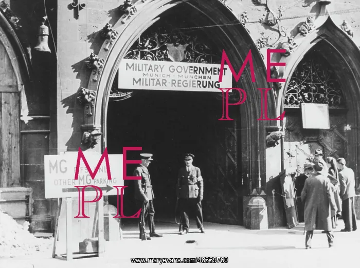 : Munich City Hall as the seat of the American : Munich City Hall as the seat of the American