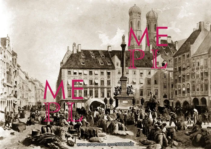 : Munich, historic, Marienplatz : Munich, historic, Marienplatz