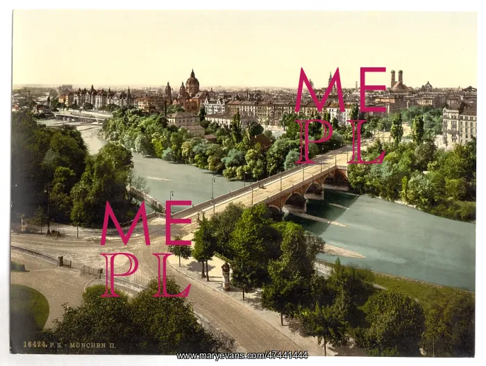 : Munich from the Maximilianeum, Bavaria, Germany : Munich from the Maximilianeum, Bavaria, Germany