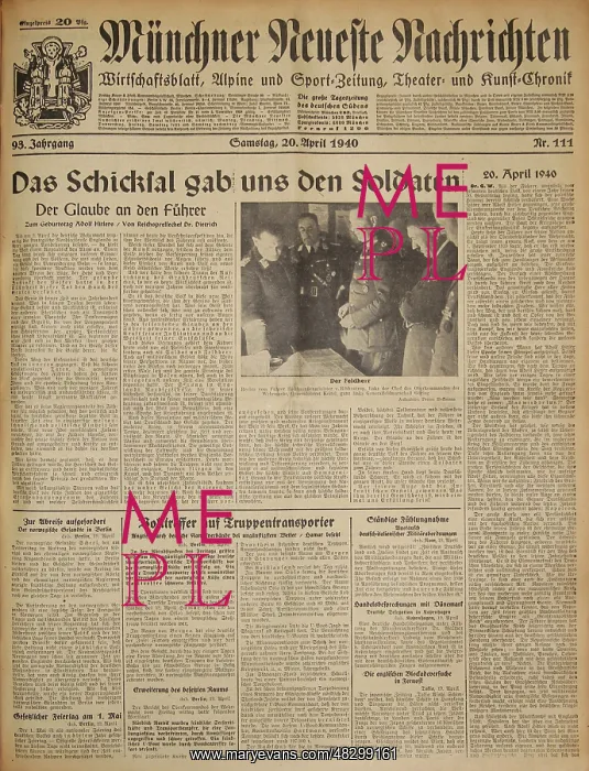 : Munich Newest News, 1940 : Munich Newest News, 1940