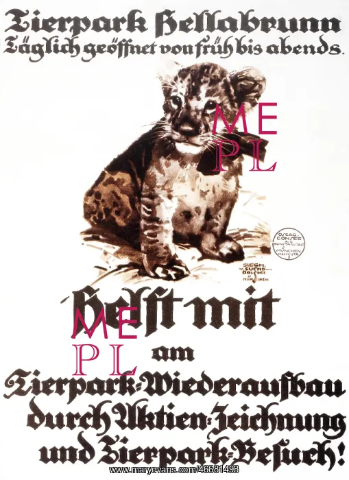 : Munich Zoo travel poster : Munich Zoo travel poster
