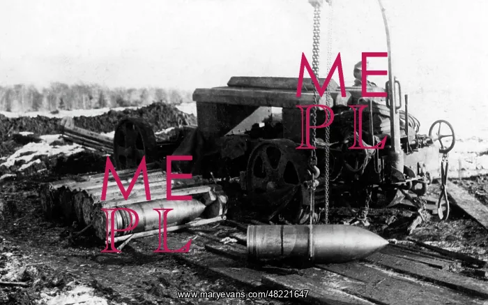 : Munitions for the heavy motorized mortar batteries, 1915 : Munitions for the heavy motorized mortar batteries, 1915