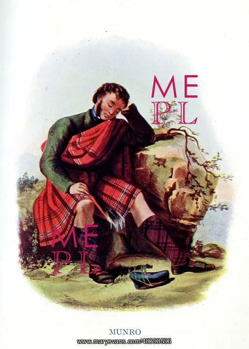 : Munro, Traditional Scottish Clan Costume : Munro, Traditional Scottish Clan Costume