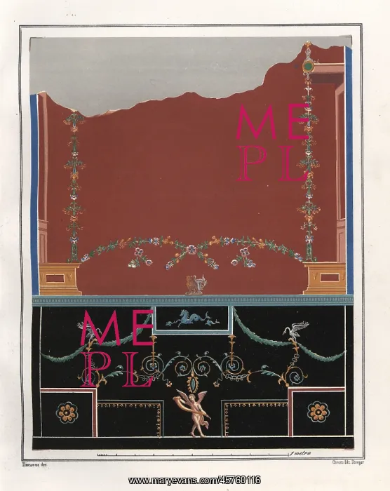 : Mural from an atrium in the House of Tryptolemus : Mural from an atrium in the House of Tryptolemus