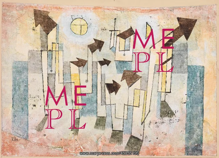 : MURAL FROM THE TEMPLE OF LONGING... by Paul Klee : MURAL FROM THE TEMPLE OF LONGING... by Paul Klee